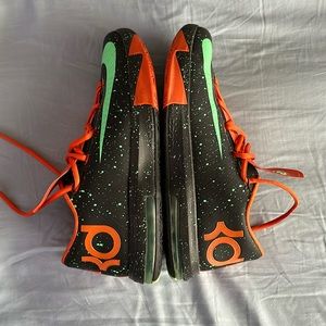 Nike KD 6 VI Texas Black Green Glow Urban Orange Shoes Mens Size 12 NO BOX
